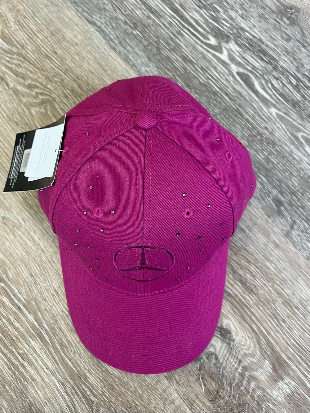 Pink Swarovski Crystal-Embellished Women's Mercedes Baseball Cap